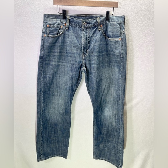Levi’s 569 Loose Straight Fit Jeans Mens 34/30 Blue Denim Cotton Casual 1827 - Picture 1 of 7